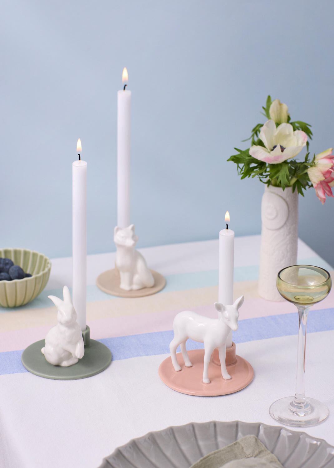 Sweet Stories Standing Fawn lysestage - rose